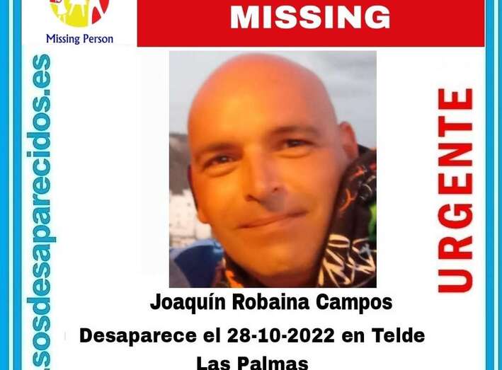 Cartel de búsqueda de Joaquín Robaina/TA.